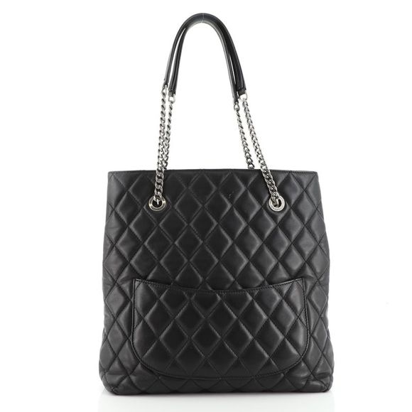 SOLD✨✨✨Chanel Urban Delight Chain Tote Quilted Lambskin Small Black - Picture 3 of 10